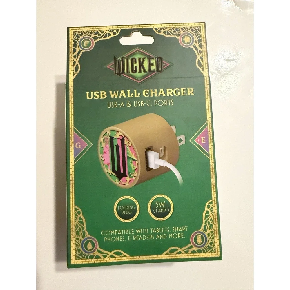 Wicked USB Wall Charger NEW